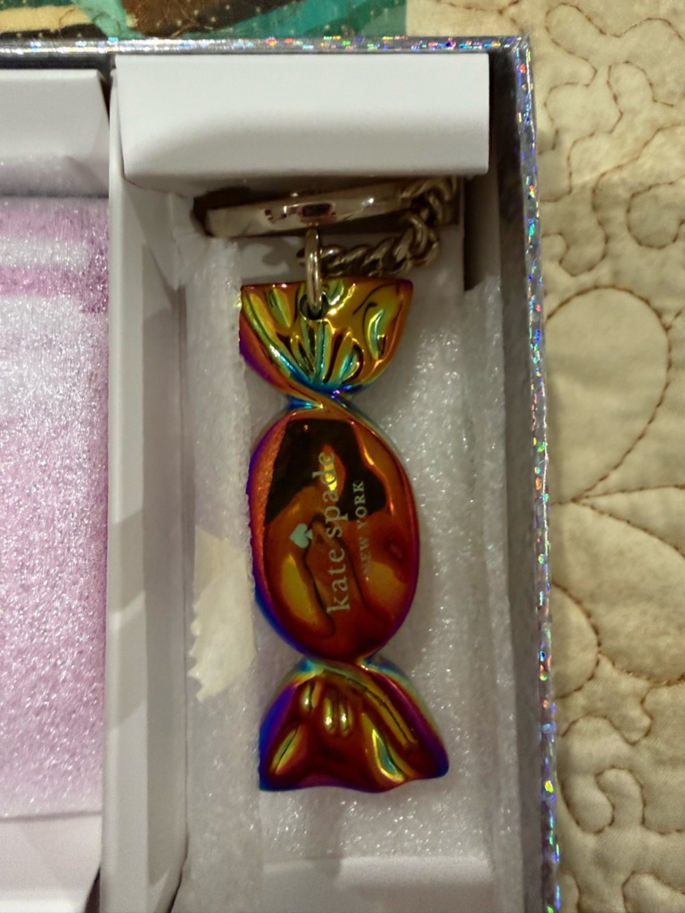 Kate spade candy shop keychain and card holder NIB read description